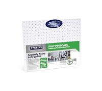 Triton Products Heavy Duty Pegboards - Set of 2 Duraboard Wall Panels, Each 22" x 18" x 1/8" for Home, Office, Garage, Storage and Organization (White)