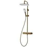 Triton Push Button Mixer Shower - Brushed Brass