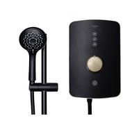 Triton Amala Electric Shower Matt Black & Brushed Brass 9.5kW
