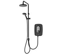 Triton Showers Danzi DuElec™ | Shower Electric | 9.5 KW I Black I Electrical Showers | with Rainfall Showerhead and Anti Twist Hose | Best Electric Shower Units for Bathrooms