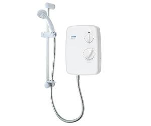 Triton Showers Riba | Shower Electric | 10.5 kW | Triton Shower I White I Electrical Showers | with Showerhead & Anti Twist Hose | Best Electric Shower Units for Bathrooms