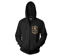 Triton Style Gasoline Bastard Biker men's zipped hoodie, hooded pullover, jacket, sweater by ROCK-IT Apparel, biker jacket, sizes S-5XL, colour black XL