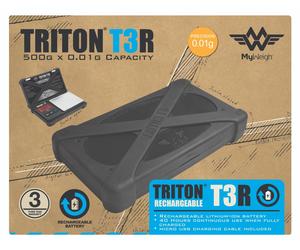 Triton T3-R Rechargeable Precision Digital Weighing Pocket Scales 500g x 0.01g