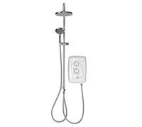 Triton T80 Easi-Fit+ Duelec Gloss Chrome Effect Electric Mixer Shower, 9.5Kw