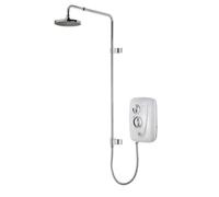 Triton T80 Easi-Fit+ Uniq Gloss White Rainfall Thermostatic Electric Shower, 9.5Kw