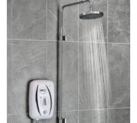 Triton T80Z Fast Fit 9.5Kw Thermostatic Electric Shower With Uniq Kit White