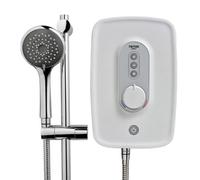 Triton Trance 3 Satin White Chrome Effect Electric Shower, 8.5Kw