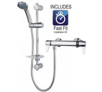 Triton Unexthbminc Lever Handle Unichrome Exe Bar Mixer Shower + Fast Fit Kit