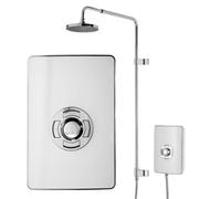 Triton Showers Danzi DuElec™ | Shower Electric | 9.5 KW I Black I Electrical Showers | with Rainfall Showerhead and Anti Twist Hose | Best Electric Shower Units for Bathrooms