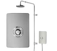 Triton UniQ Aspirante Electric Shower Bronze White Nickel Matte Brushed 9.5KW
