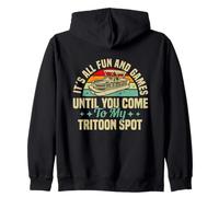 Tritoon Owner Design For Boat Captain - My Tritoon Spot Zip Hoodie