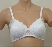 TRIUMPH AMOURETTE 300 P, FULL CUP, NON-WIRED, LACE, THICK PADDED BRA, WHITE