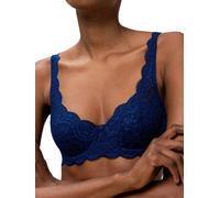 Triumph Womens Amourette 300 WHP Half Cup Padded Bra - Blue - Size 32DD