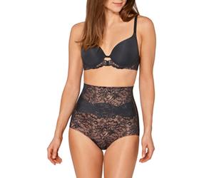 Triumph Amourette Charm WHP01 Underwired Half Cup Padded Bra Black 42D