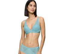 Triumph - Aura Spotlight T WHP Women's Cup Bra - Underwire, Lightly Padded Cups, Elegant Lace Cover, Silver Blue, 34F