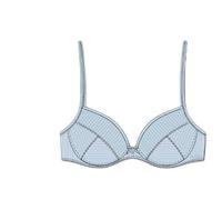 Triumph - Aura Spotlight T WHU Women's Push-Up Bra - Underwired Bow Detail, Silver Blue, 36DD