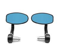 Triumph Bar End Mirrors Motorcycle,SHUAIGUO 2Pcs CNC Motorcycle Bar End Black Rearview Side Mirrors for Triumph Speed Triple