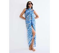 Triumph Beach MyWear Pareo Beach Cover Up Sarong Light Blue Mix