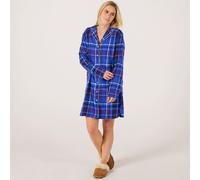 Triumph Boyfriend Checked Shirt Night Dress BLUE DARK COMBS SIZE 10
