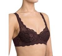 Triumph Classic Amourette 300 W, Non-Padded Bra with Lace Cups, Made from Body-Adapting Lycra, in Mahogany