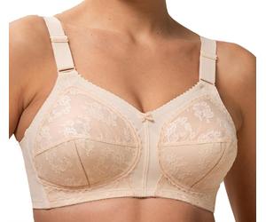 Triumph Classics Doreen Bra Skin Size 42DD Non Wired Soft Cup Firm Support New