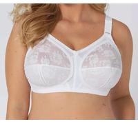 Triumph Womens Doreen Bra Size 34F in White Lace Non-Padded Non-Wired