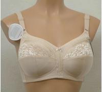 TRIUMPH CLAUDETTE 104 N X,SOFT FULL CUP,HALF LACE,NON WIRED BRA,WHITE,SKIN,BLACK