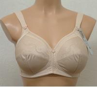 Triumph Womens Doreen + Cotton 01 N Non Wired Full Cup Bra - Beige - Size 42DD