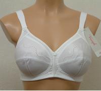 Triumph Womens Doreen + Cotton 01 Non-wired Bra, White, 48F UK