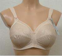 Triumph Doreen+Cotton 01,Non Wired,Non Padded,Full Cup Support Bra White Or Skin