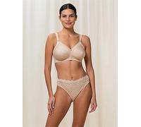 Triumph Doreen Cotton Non Wired Bra, Skin, Size 38E, Women Kin