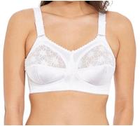 Triumph Doreen Luxury N Bra White Size 46D Non Wired Soft Cup Firm Support New