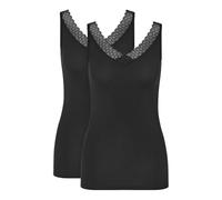 Triumph Feel of Modal Tank Top 2P Black, Black, M