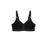 Triumph female Triaction Wellness Non Wired Sports Bra - 34D - Black, Black
