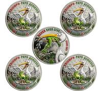 Triumph & Grit Collector’s Coin, Funny Frog Pelican Dual-Sided Challenge Coin, Never Ever Give Up Frog Token, Gift for Friends, Family (5PCS)