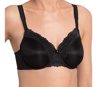 Triumph Women's Ladyform Soft W X Underwire Bra, Black/White, 34FF