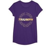 Triumph Laurel Wreath Logo T-Shirt, Girls, Purple, Large