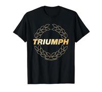 Triumph Laurel Wreath Logo T-Shirt, Men, Black, Large