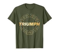 Triumph Laurel Wreath Logo T-Shirt, Men, Olive Green, Large