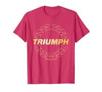 Triumph Laurel Wreath Logo T-Shirt, Men, Red Heather, Medium