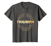 Triumph Laurel Wreath Logo T-Shirt, Youth, Asphalt Grey, X-Small