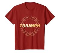 Triumph Laurel Wreath Logo T-Shirt, Youth, Cranberry Red, Large