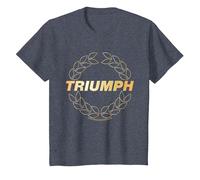 Triumph Laurel Wreath Logo T-Shirt, Youth, Heather Blue, Medium
