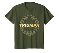 Triumph Laurel Wreath Logo T-Shirt, Youth, Olive Green, 3T