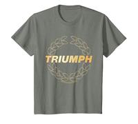 Triumph Laurel Wreath Logo T-Shirt, Youth, Olive Heather, 4T