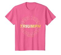 Triumph Laurel Wreath Logo T-Shirt, Youth, Pink Heather, Small