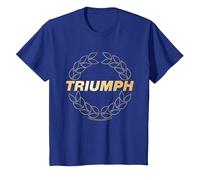 Triumph Laurel Wreath Logo T-Shirt, Youth, Royal Blue, Large