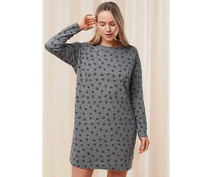 Triumph Long Sleeve Printed Nightdress Dark Grey