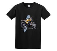 Triumph Mens Round Neck Cotton T Shirts Size M Black