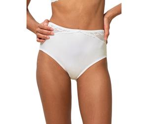 Triumph Modern Lace Cotton Maxi Brief - White - S - 10